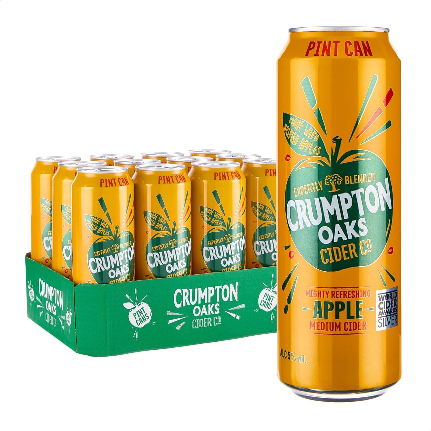 Crumpton Oaks Apple Cider 5% ABV – Pint Cans 12 x 568ml